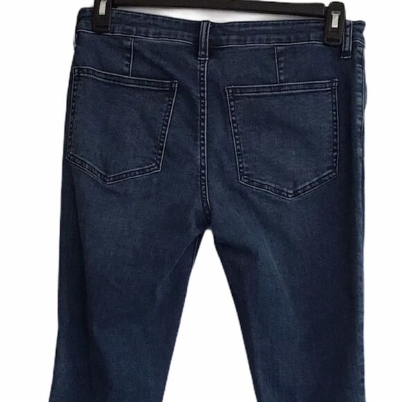 Free People Blue Jet Low Rise Skinny Jeans Size 30 - Picture 5 of 11